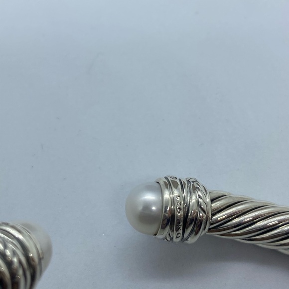 David Yurman 7mm Crossover Pearl Diamond Bracelet - Picture 5 of 5